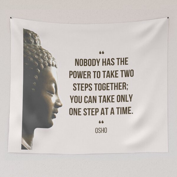Item preview, Motivational Quote | Osho | Nobody has the power to take two steps together ... designed and sold by RetComly.