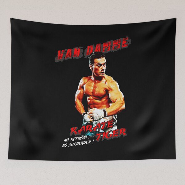Item preview, Retro Van Damme-Karate Tiger Christmas designed and sold by VivienneJacobi.