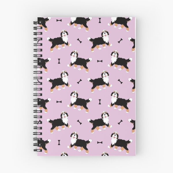 Item preview, Cute Tri Color Bernedoodle - lilac Background designed and sold by Lulupainting.