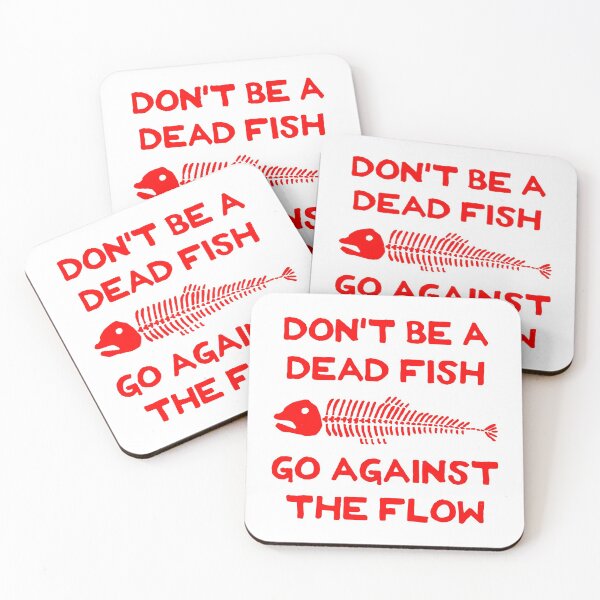 Item preview, Don't Be A Dead Fish - Go Against The Flow (v16) designed and sold by TimespunThreads.
