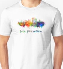 San Francisco skyline in watercolor Unisex T-Shirt