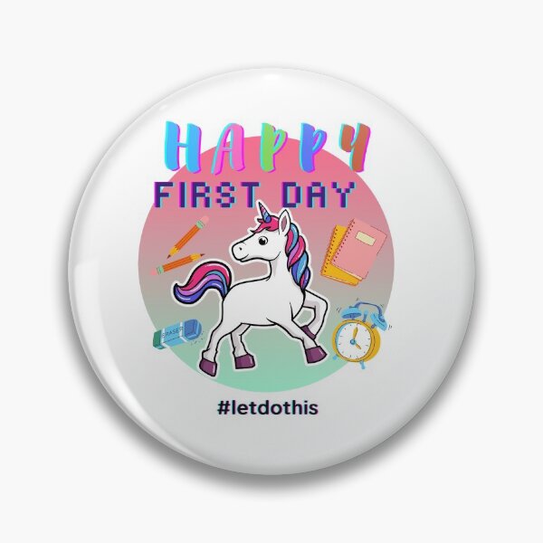 Item preview, Unicorn Happy First Day Let's Do This designed and sold by wanasak.