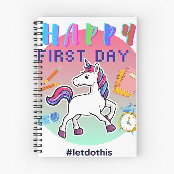 Item preview, Unicorn Happy First Day Let's Do This designed and sold by wanasak.