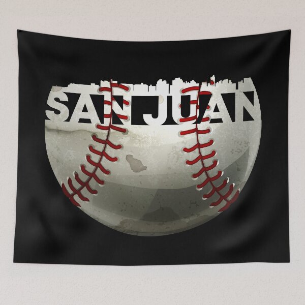 Item preview, Outstanding San Juan Baseball Ball With Real San Juan Skyline From Puerto Rico designed and sold by Urosek.