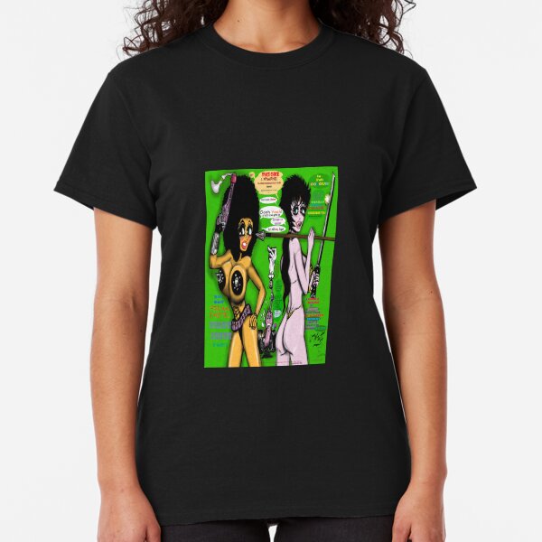 Space Chick & Nympho: Vampire Warrior Party Girl Comix #1 - Comic Book Cover Classic T-Shirt