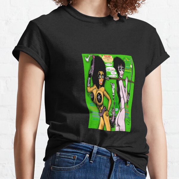 Space Chick & Nympho: Vampire Warrior Party Girl Comix #1 - Comic Book Cover Classic T-Shirt