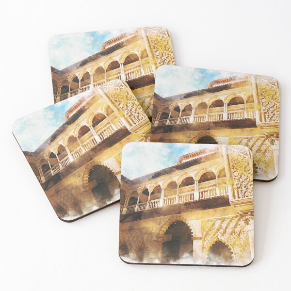 Item preview, The Royal Alcazars of Seville, Watercolor designed and sold by AM FineArtPrints.