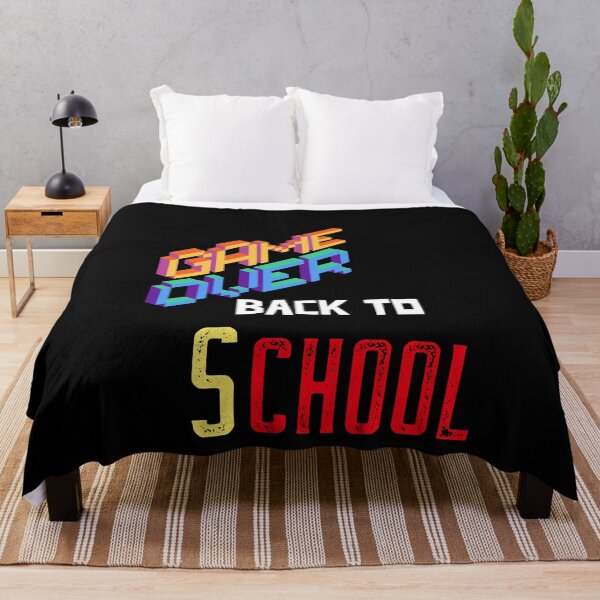 Artikelvorschau, Game over, zurück zur Schule - Game over, Zitate zum Schulanfang, Design zum Schulanfang, Schulbedarf zum Schulanfang entworfen und verkauft von mr&mrsmalik malik.