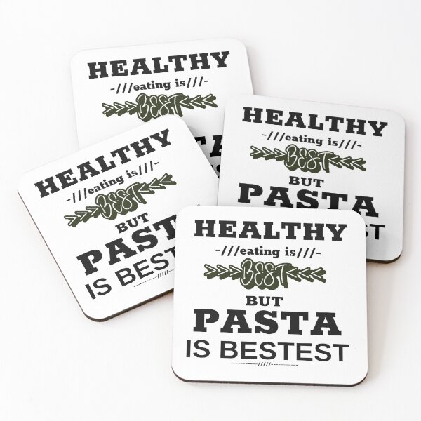 Item preview, Healthy eating is best but pasta is bestest designed and sold by DesignedBySnip.
