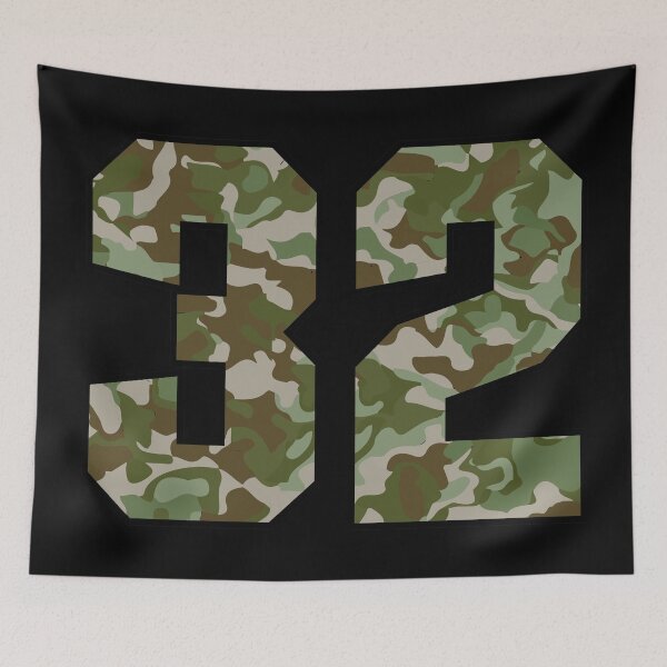 Item preview, Army Camouflage Number Thirty-Two Soldiers Lucky Number 32 designed and sold by Urosek.