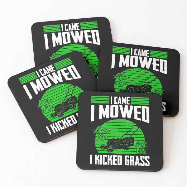 Item preview, I Came I Mowed I Kicked Grass Lawn Mower Mowing Tractor designed and sold by Nessshirts.