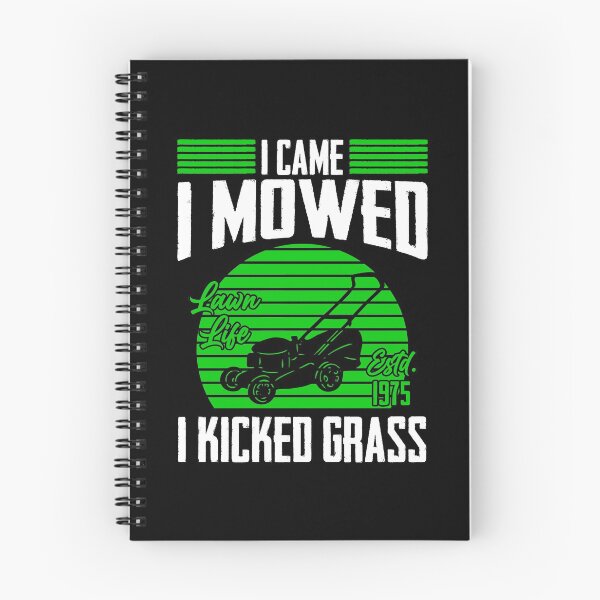 Item preview, I Came I Mowed I Kicked Grass Lawn Mower Mowing Tractor designed and sold by Nessshirts.