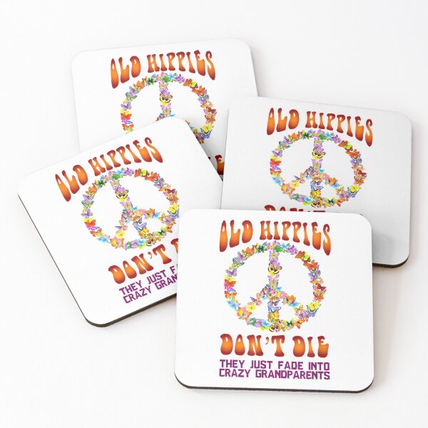 Item preview, Old Hippies Don't Die They just fade into crazy grandparents  designed and sold by JethroShop.