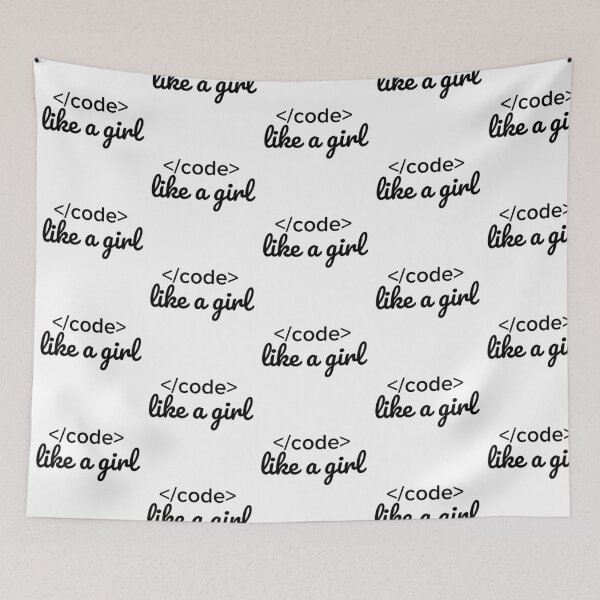 Item preview, Code like a girl. designed and sold by Westorm.