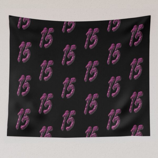 Item preview, Number fifteen fifteen - birthday anniversary date age designed and sold by GlamourChick.