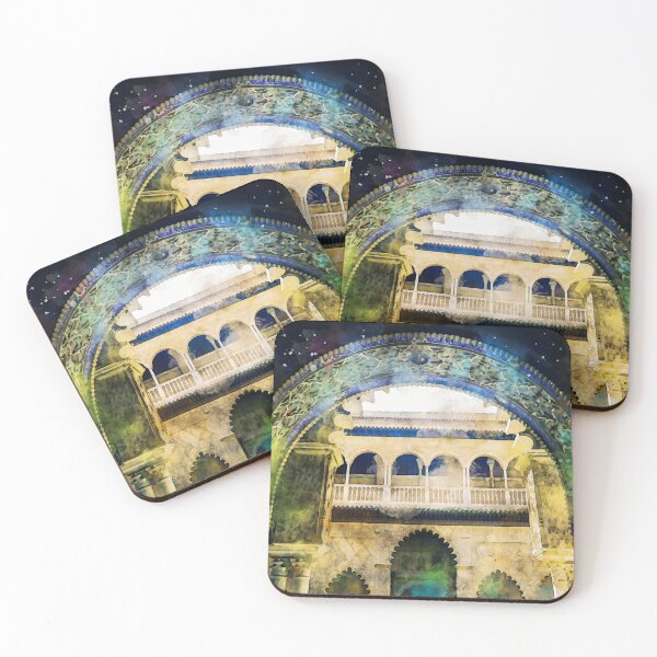 Item preview, The Royal Alcazars of Seville, Watercolor designed and sold by AM FineArtPrints.