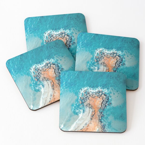 Item preview, blue sea and rock stone designed and sold by euphoriamary.