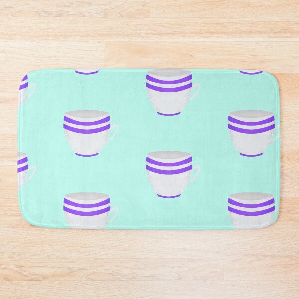 Item preview, Striped tea cup - purple designed and sold by Nadia Arsky.