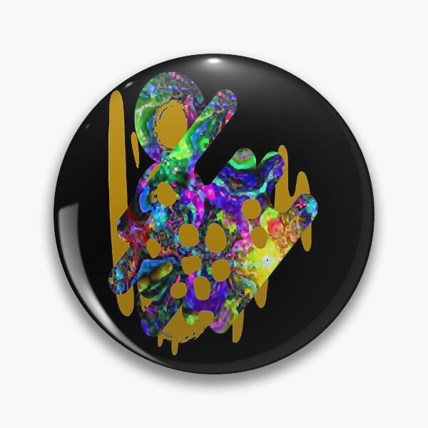 Artikelvorschau, Wacky Weird Colorful Abstract Art, Nr. 4, Bold Vibrant Abstraction, grafische psychedelische abstrakte Kunst, entworfen und verkauft von eholycross.