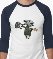 Camiseta ¾ bicolor para hombre Guitarra FLCL