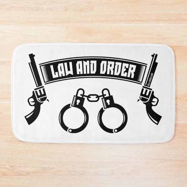 Item preview, Law And Order / Revolver & Handcuffs (Black) designed and sold by Roderix.