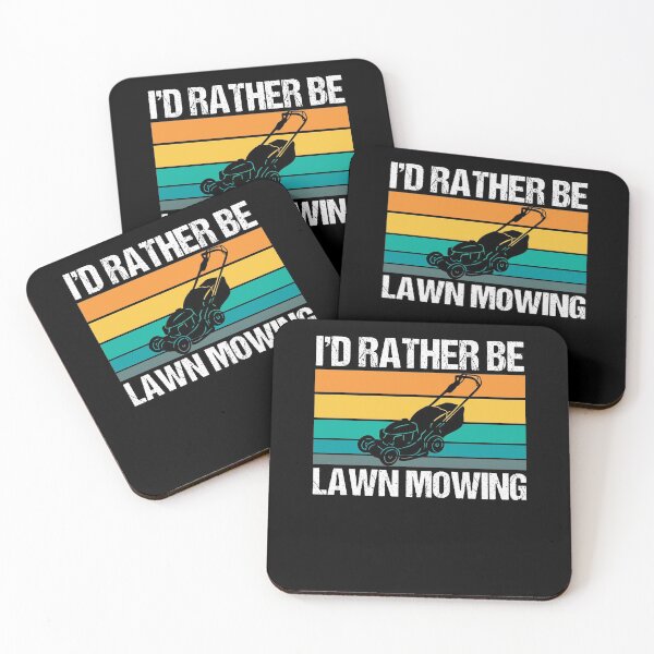Item preview, I'd Rather Be Lawn Mowing Mowologist Mowing Tractor designed and sold by Nessshirts.