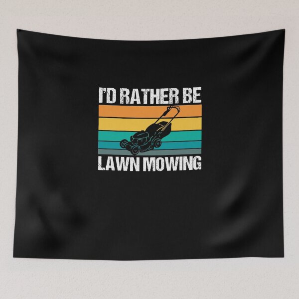 Item preview, I'd Rather Be Lawn Mowing Mowologist Mowing Tractor designed and sold by Nessshirts.
