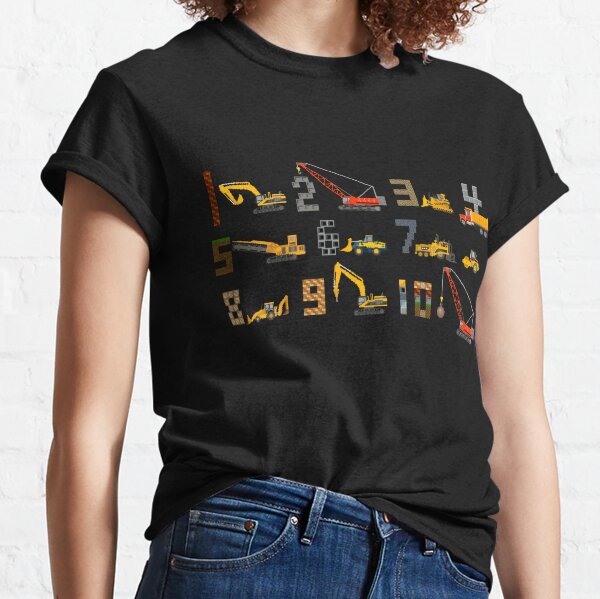 Construction Vehicles Counting - The Kids' Picture Show Classic T-Shirt