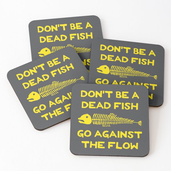 Item preview, Don't Be A Dead Fish - Go Against The Flow (v20) designed and sold by TimespunThreads.