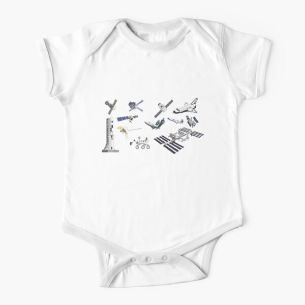 Spacecraft - The Kids' Picture Show Short Sleeve Baby One-Piece
