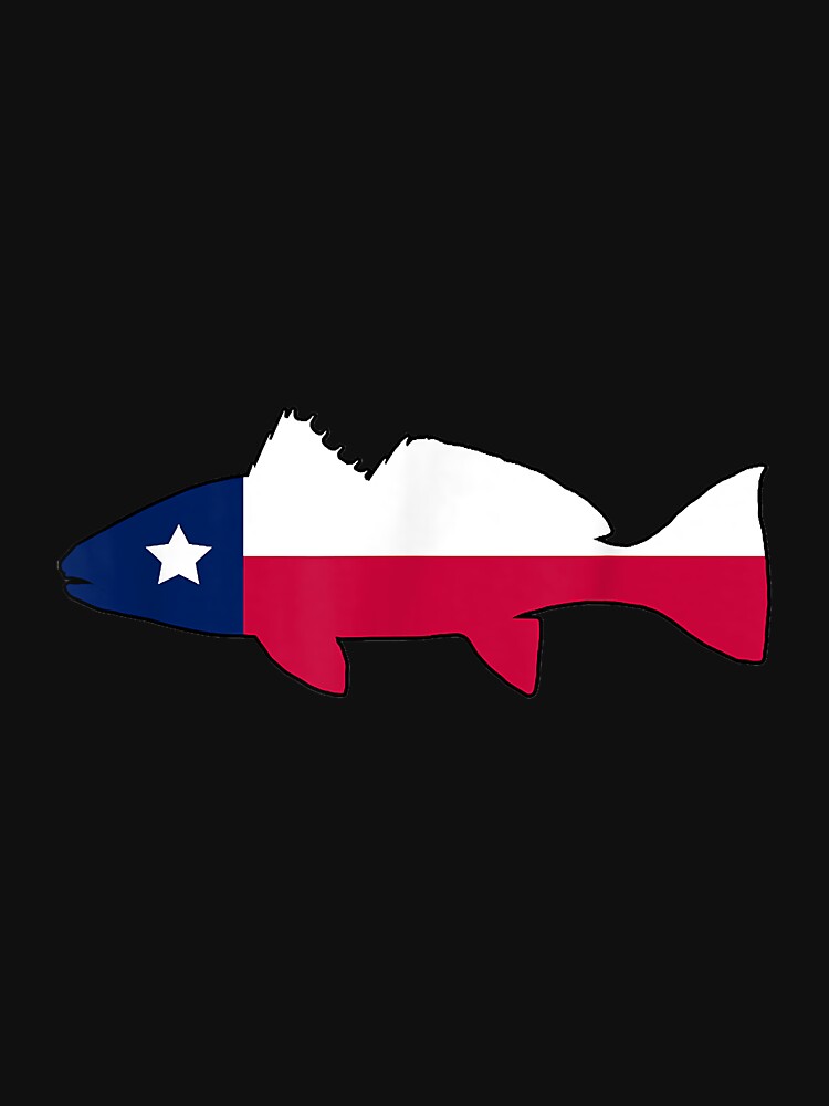 Texas Redfish Fishing Texas Red Drum Fishing Texas Flag Essential T-Shirt  for Sale by anitaruthp