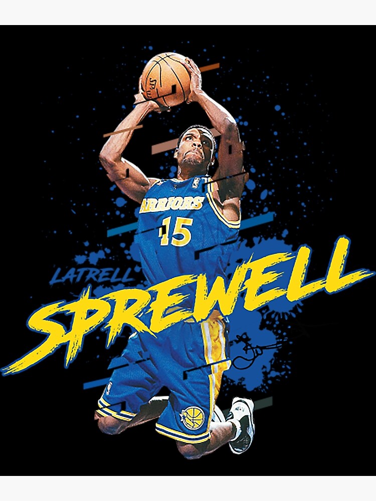 Latrell Sprewell of the Golden State Warriors dribbles during the