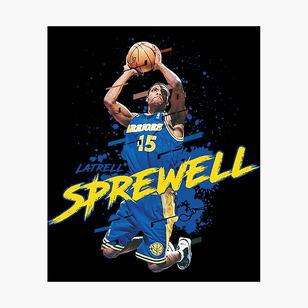 Latrell Sprewell of the Golden State Warriors dunks the ball