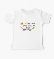 Baufahrzeuge - Die Kinderschau - 8-Bit Baby T-Shirt