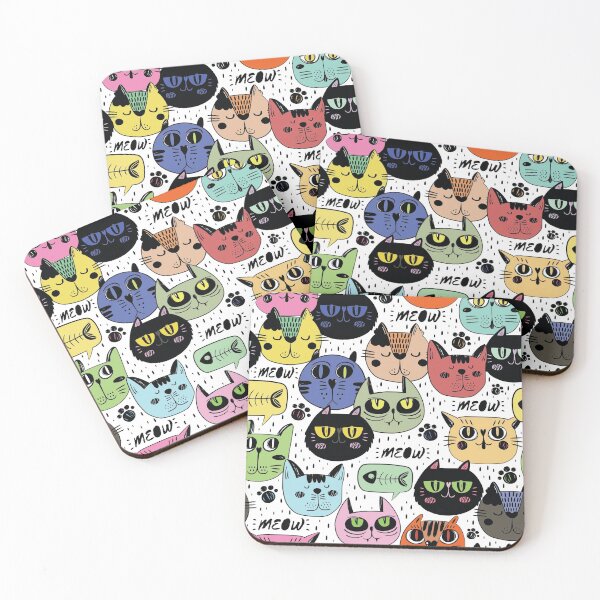 Item preview, Cat Face Pattern Colored designed and sold by TimmerTammer.