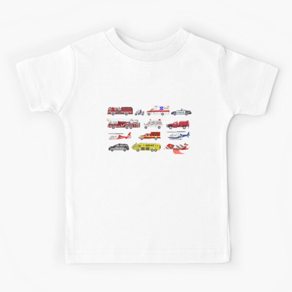 Emergency Vehicles - The Kids' Picture Show Kids T-Shirt