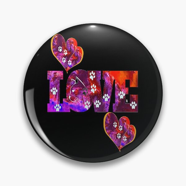 Item preview, Love Vibrant Cat Design, nr 2,  for the Cat Lover,  Fulltime Cat Mom.  designed and sold by eholycross.