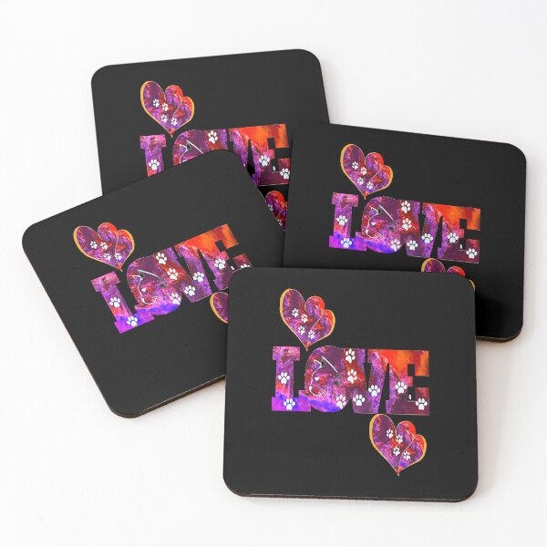 Item preview, Love Vibrant Cat Design, nr 2,  for the Cat Lover,  Fulltime Cat Mom.  designed and sold by eholycross.