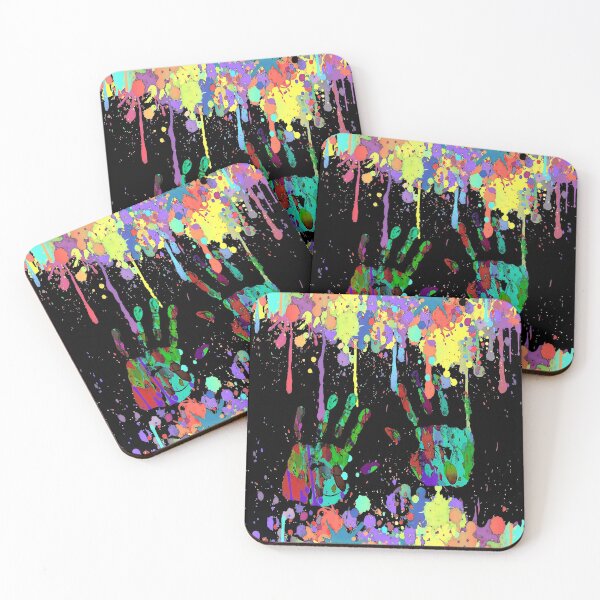 Item preview, Crazy Multicolored Running Splashes Hands 1 designed and sold by EDDArt.