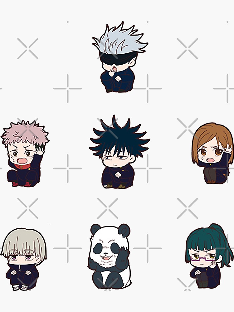 "Jujutsu Kaisen Pack - Anime Characters" Sticker For Sale By Amy ...