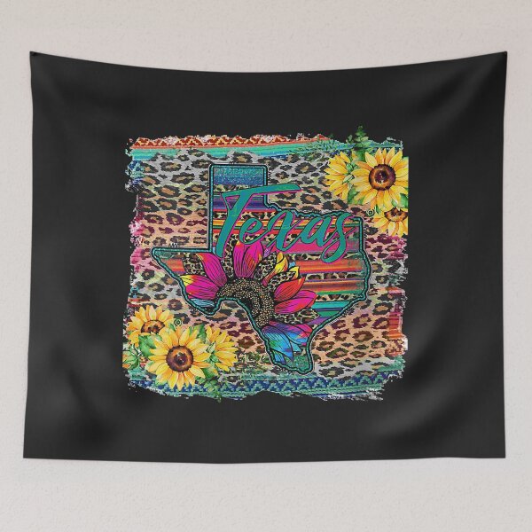 Item preview, Womens Sunflowers Western Leopard Serape Texas Mom Horse Girl V-Neck designed and sold by anitaruthp.