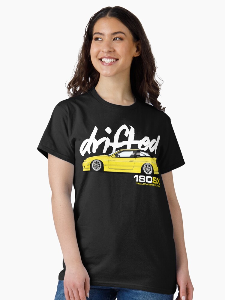 Thumbnail 2 of 7, Classic T-Shirt, Drifted 180sx Tee - Yellowbird Edition by Drifted designed and sold by driftedshop.