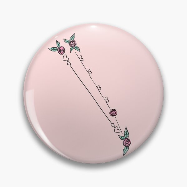 Item preview, Circinus (Compasses) Constellation Roses and Hearts Doodle designed and sold by EndlessDoodles.