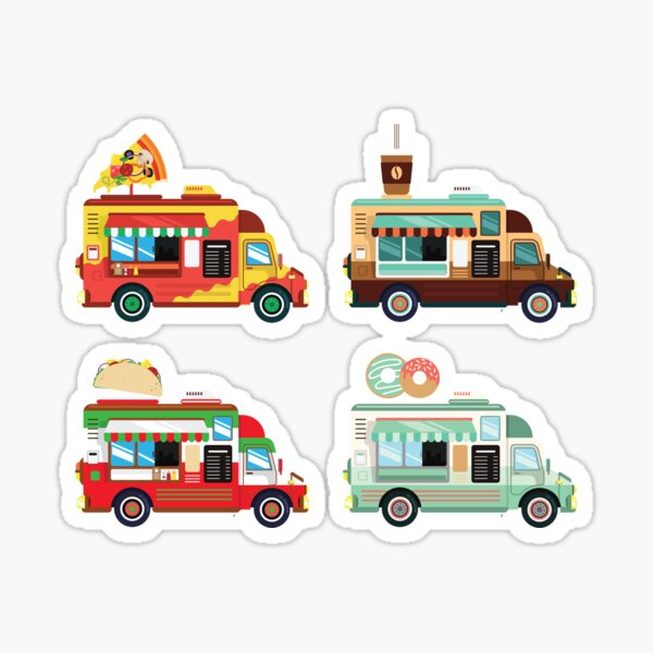 Item preview, Food Truck pizzeria, cafeteria, taqueria and donut shop designed and sold by CervantesArte20.