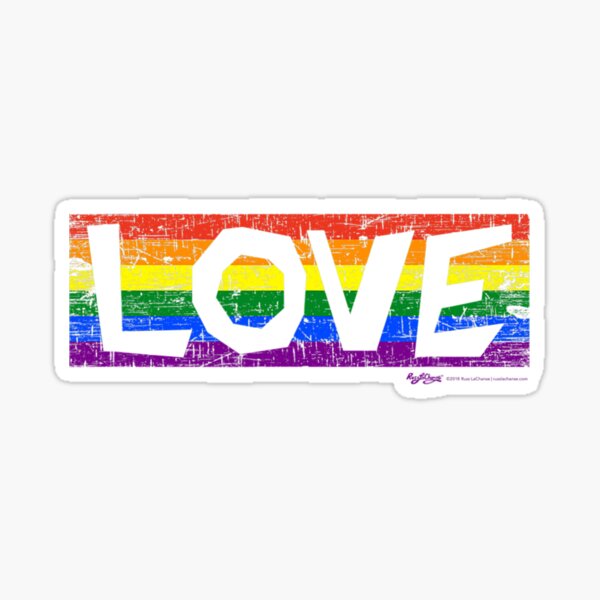 really small gay pride flag stickers