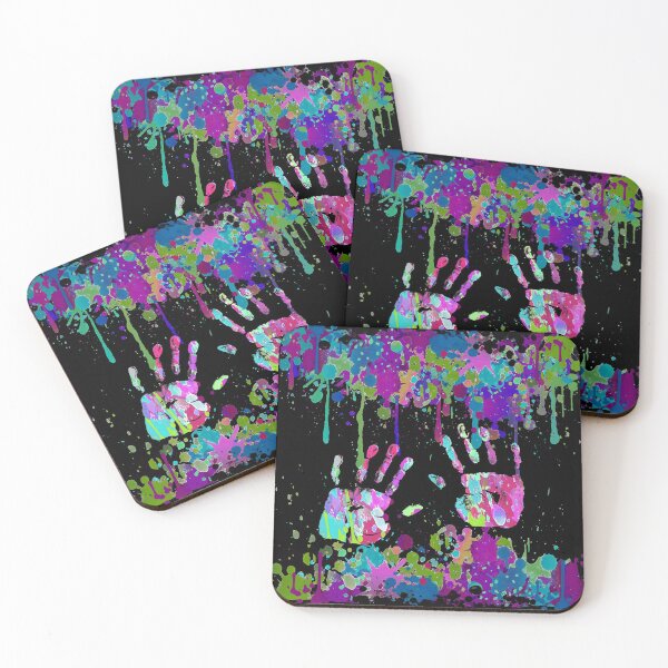 Item preview, Crazy Multicolored Running Splashes Hands 2 designed and sold by EDDArt.