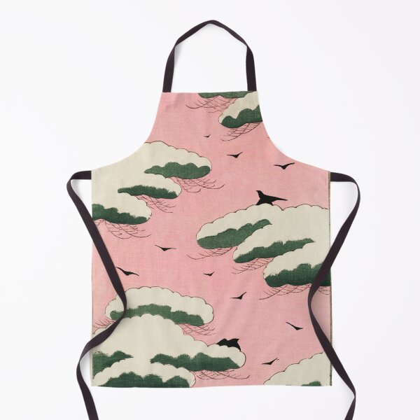 Item preview, Pink sky illustration from Bijutsu Sekai (1893-1896) by Watanabe Seitei, a prominent Kacho-ga artist designed and sold by LenaShines.