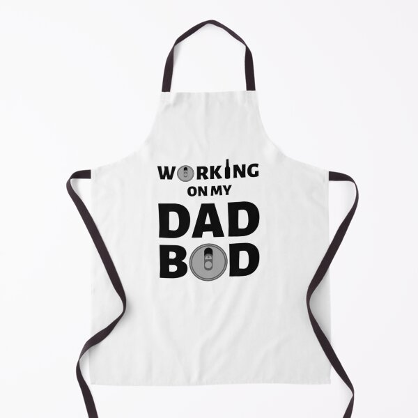 Item preview, Working On My Dad Bod Black - Funny Gym designed and sold by GymWearDepot.