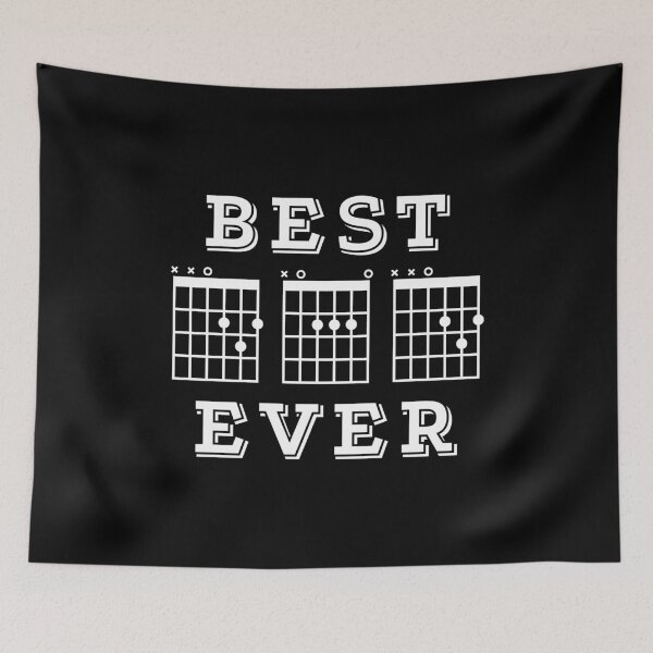 Item preview, Best Dad Ever Guitar DAD Chords Tab Dark Theme designed and sold by nightsworthy.