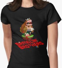 Brawling Brothers - ManBearPig Women's Fitted T-Shirt